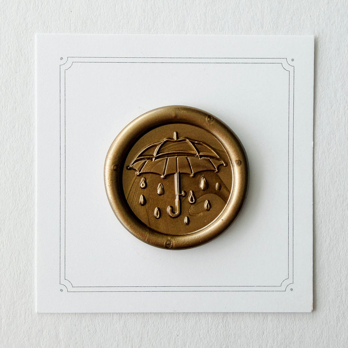 Rainy Day Umbrella Wax Seal Stamp