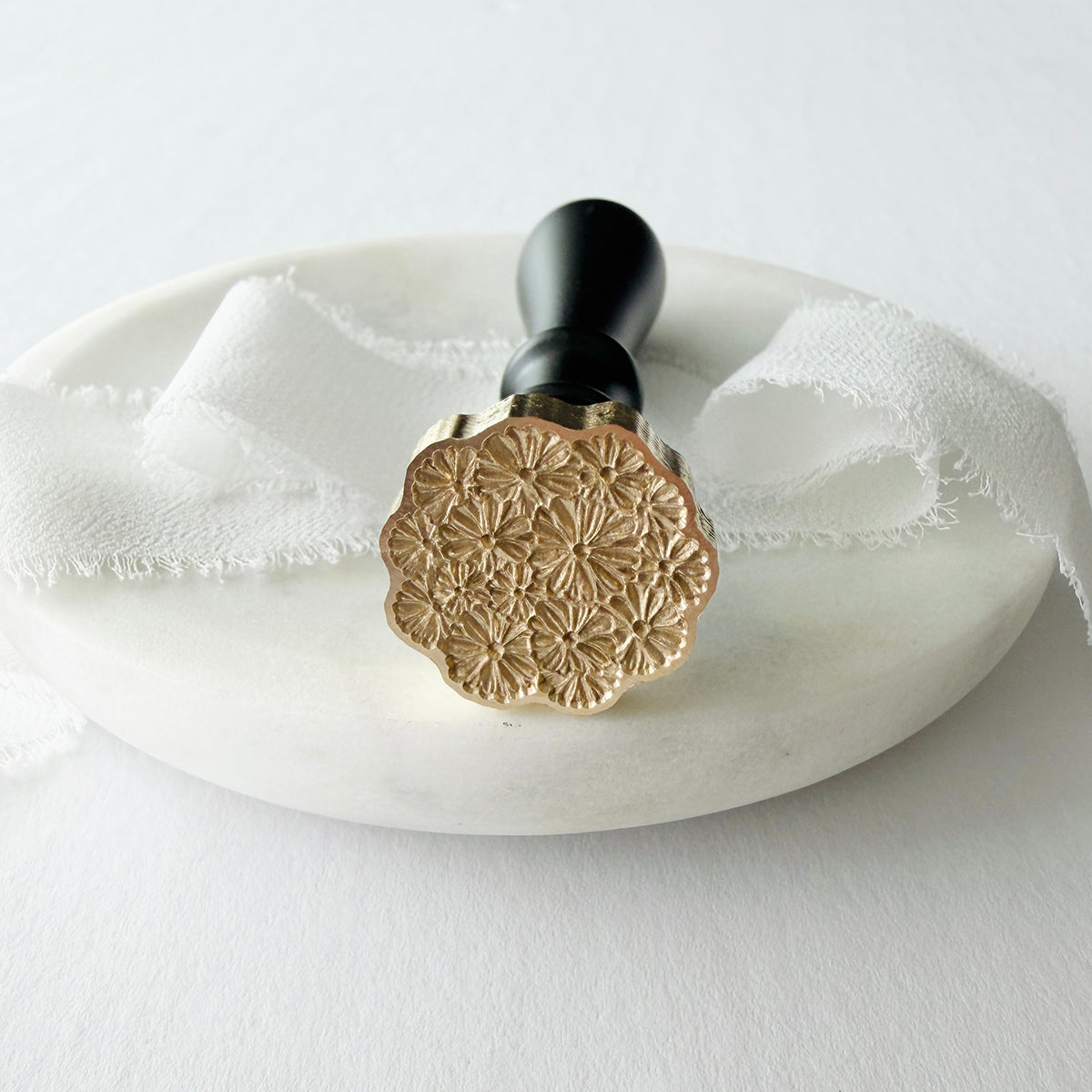 Shasta Daisy Blooms Wax Seal Stamp 3-D