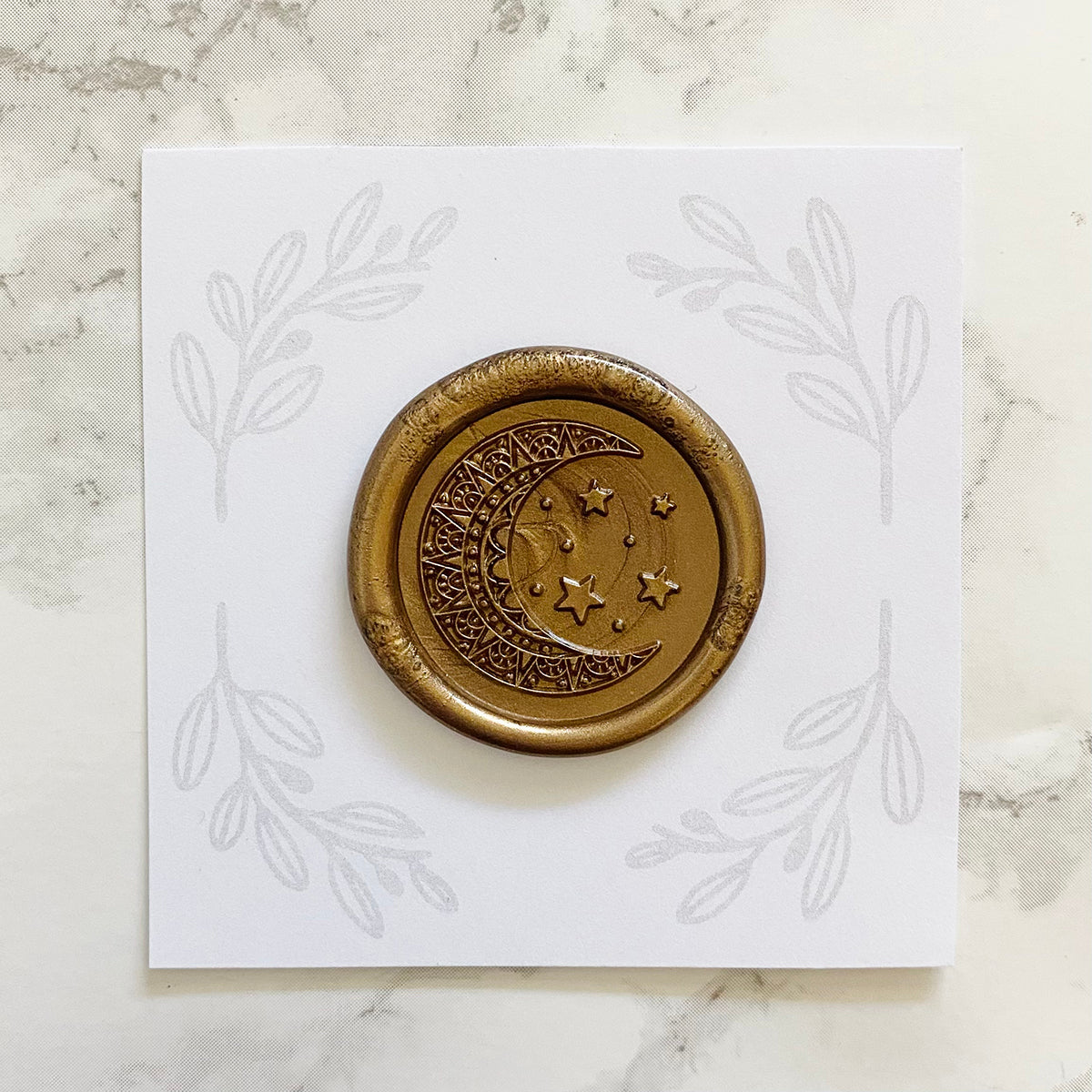 Moon and Stars Wax Stamp