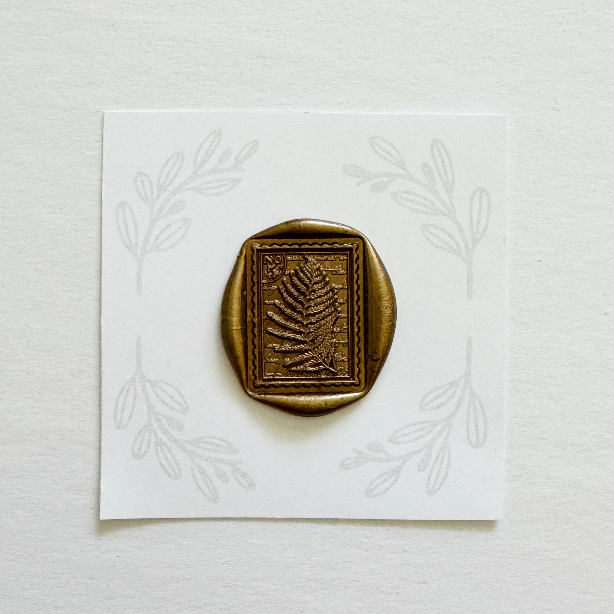 Fern Postage Wax Stamp