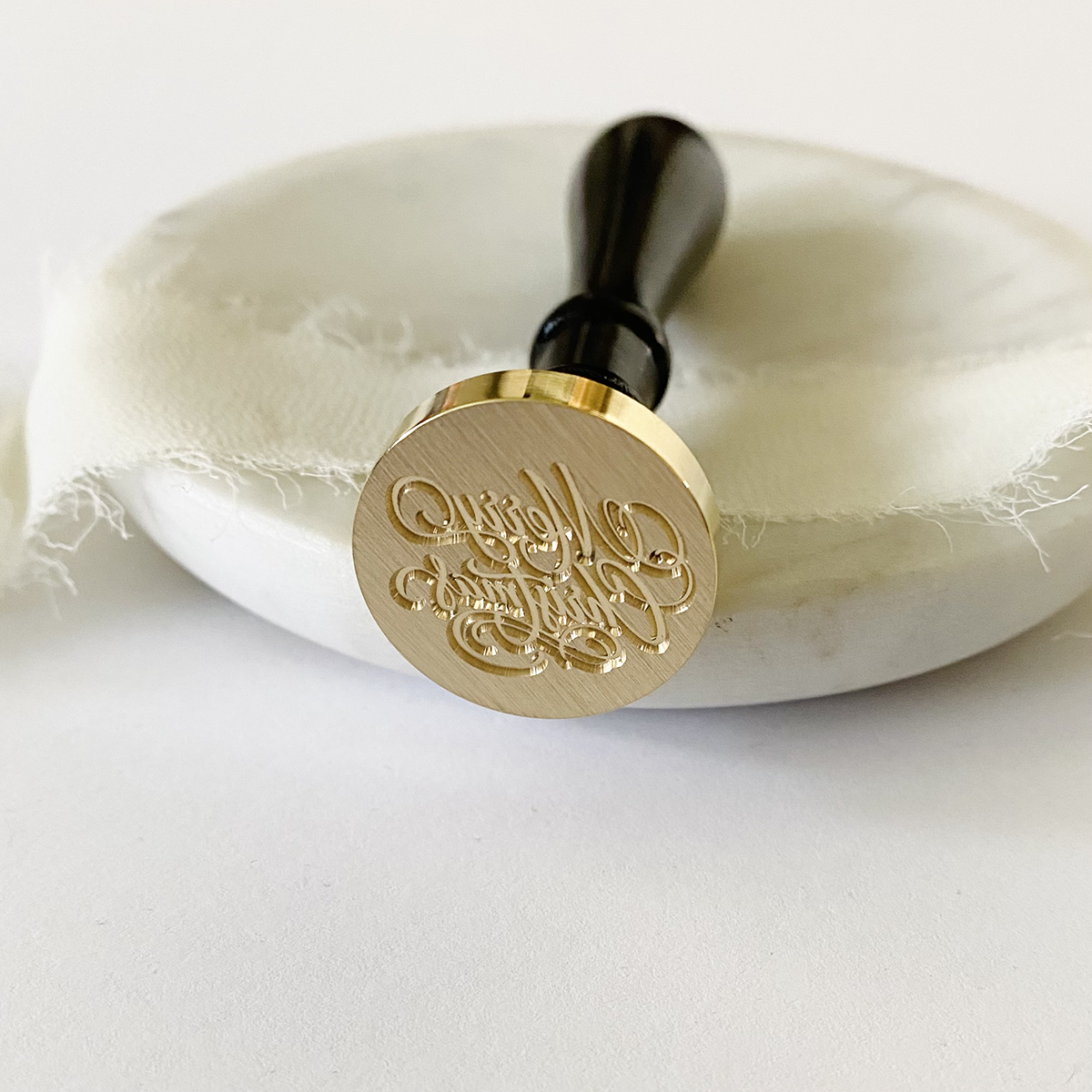 Merry Christmas Script Wax Seal Stamp