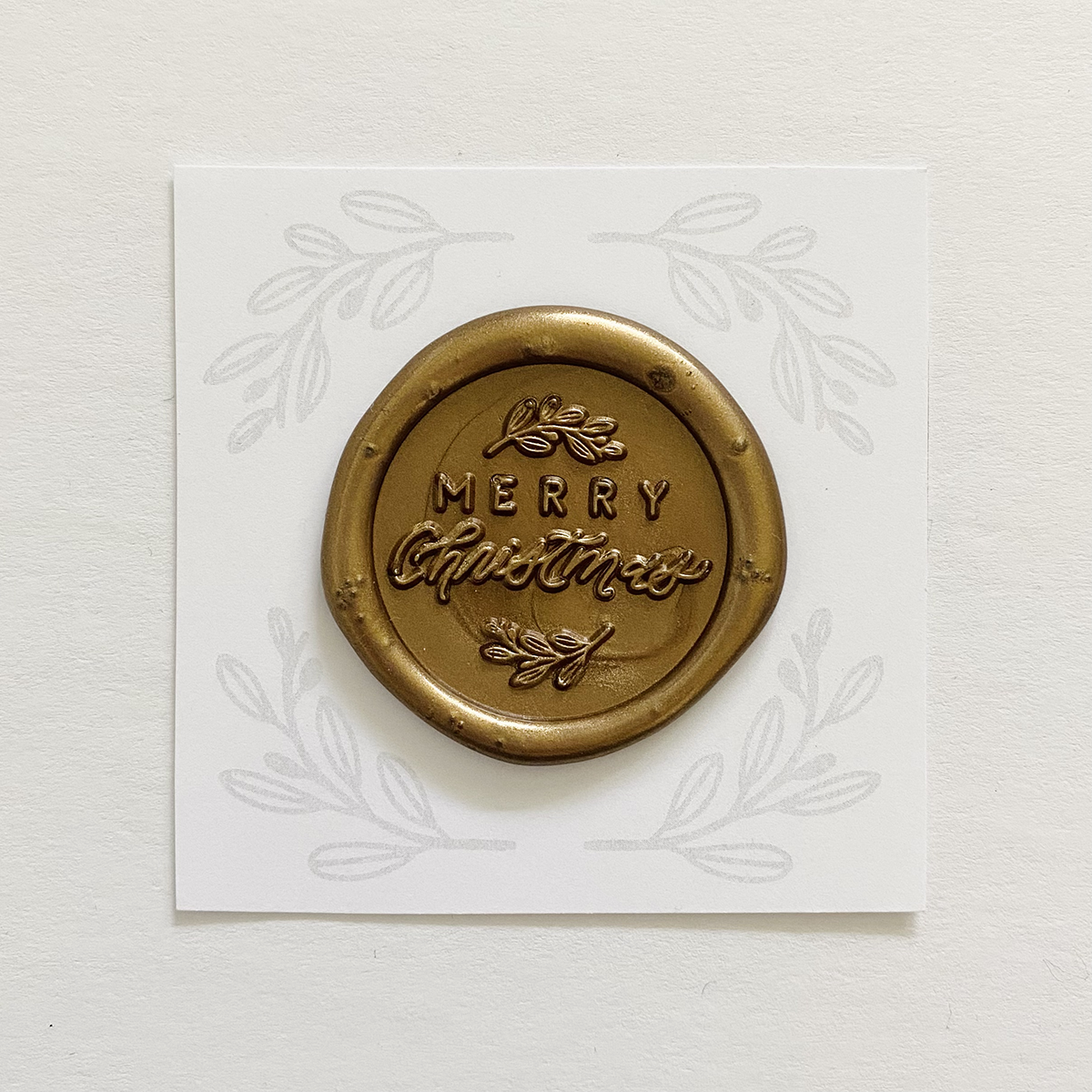 Large Merry Christmas Wax Seal Stamp