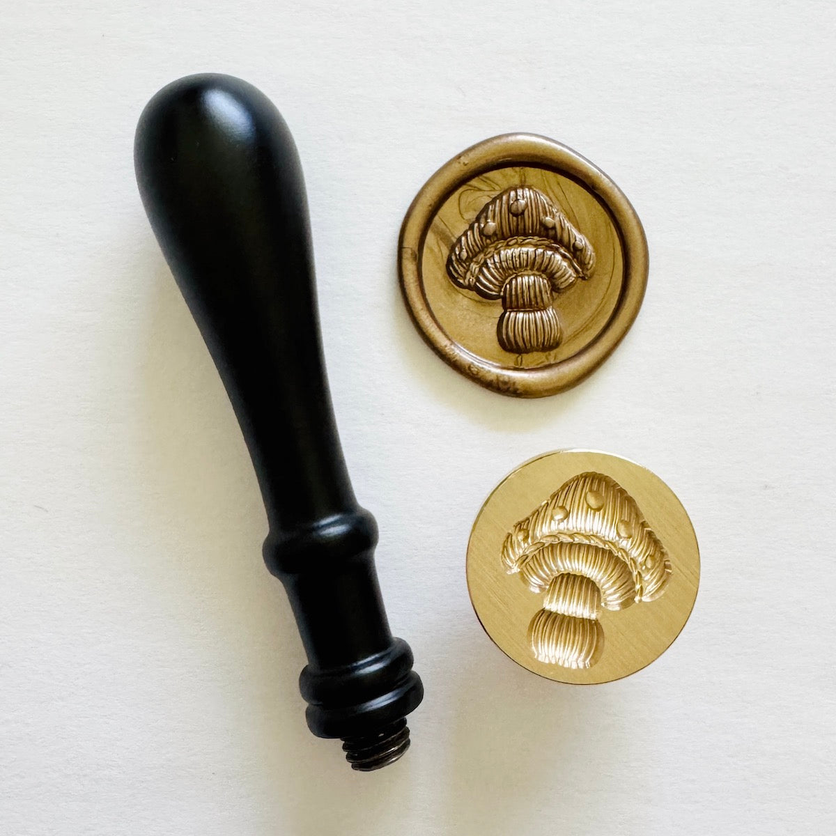 Mushroom Wax Stamp 3-D