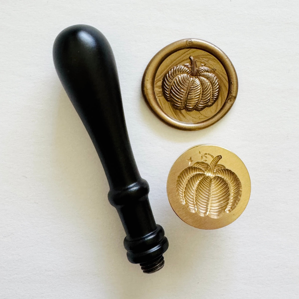 Pumpkin Wax Stamp 3-D