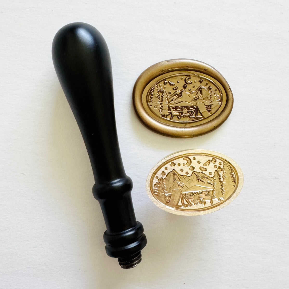 Camping Wax Stamp
