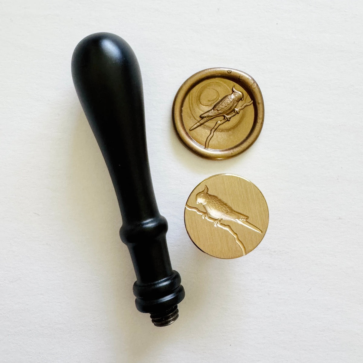 Cockatiel Wax Stamp 3-D