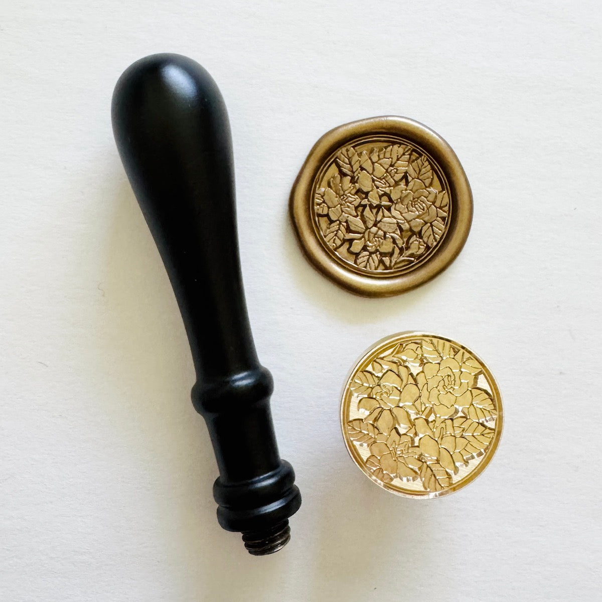 Roses & Leaves Wax Stamp (3D)