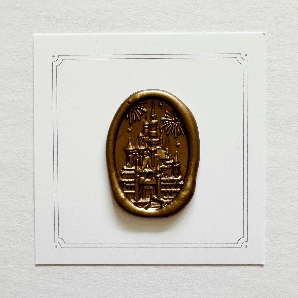 Enchanted Kingdom Oval Wax Stamp 3-D