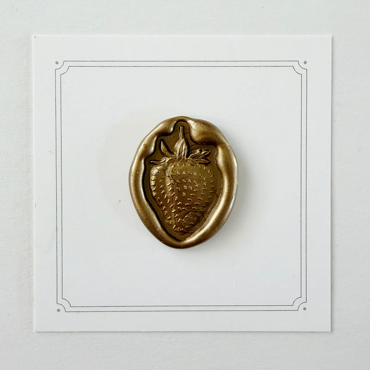 Summer Strawberry Wax Seal Stamp 3-D