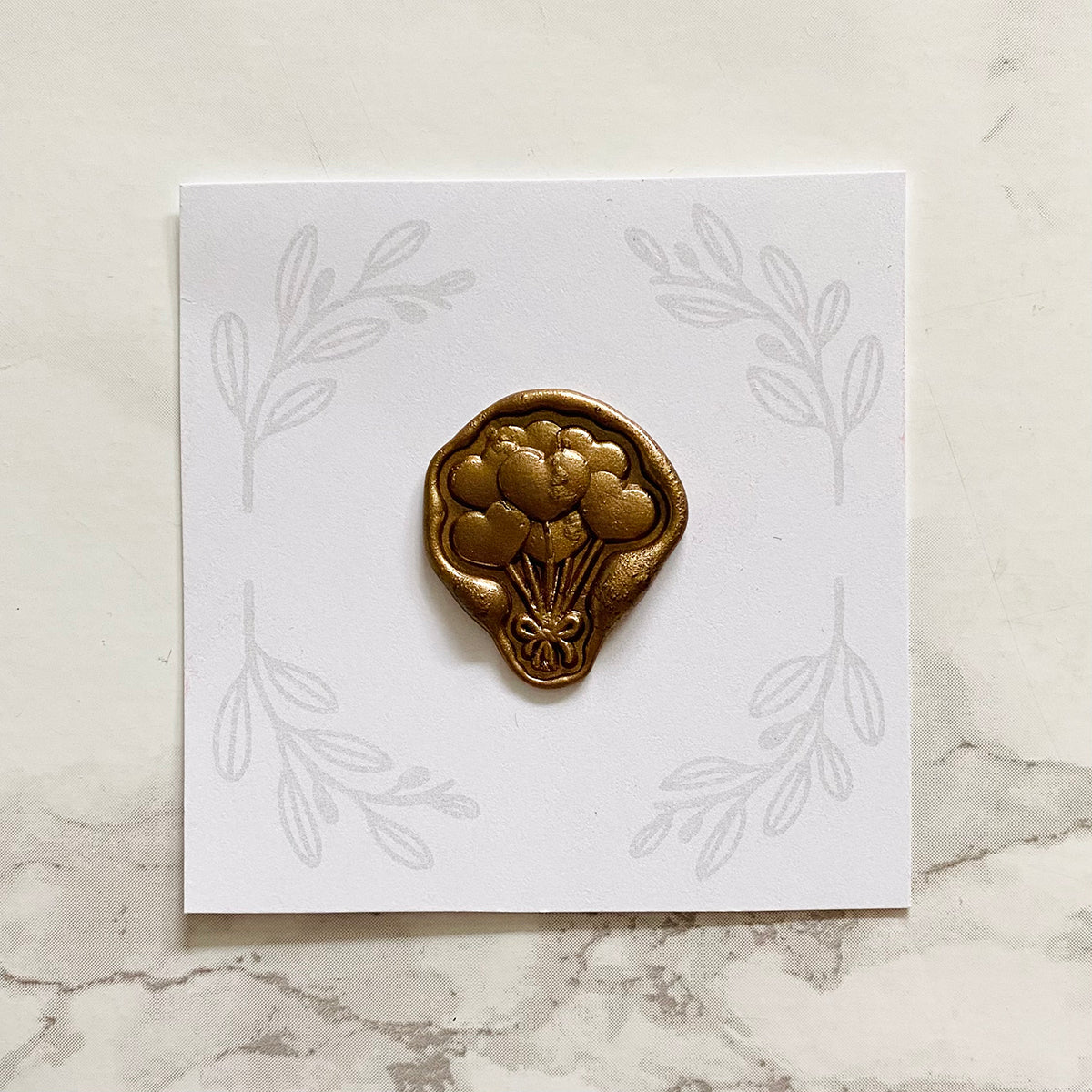 Heart Balloons Wax Seal Stamp 3-D
