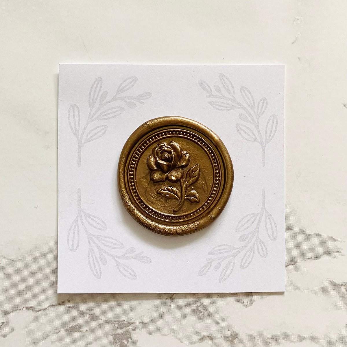 Rose Wax Stamp (3-D)
