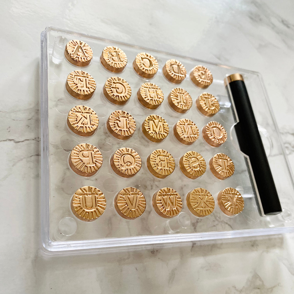 Alphabet Wax Stamp Set