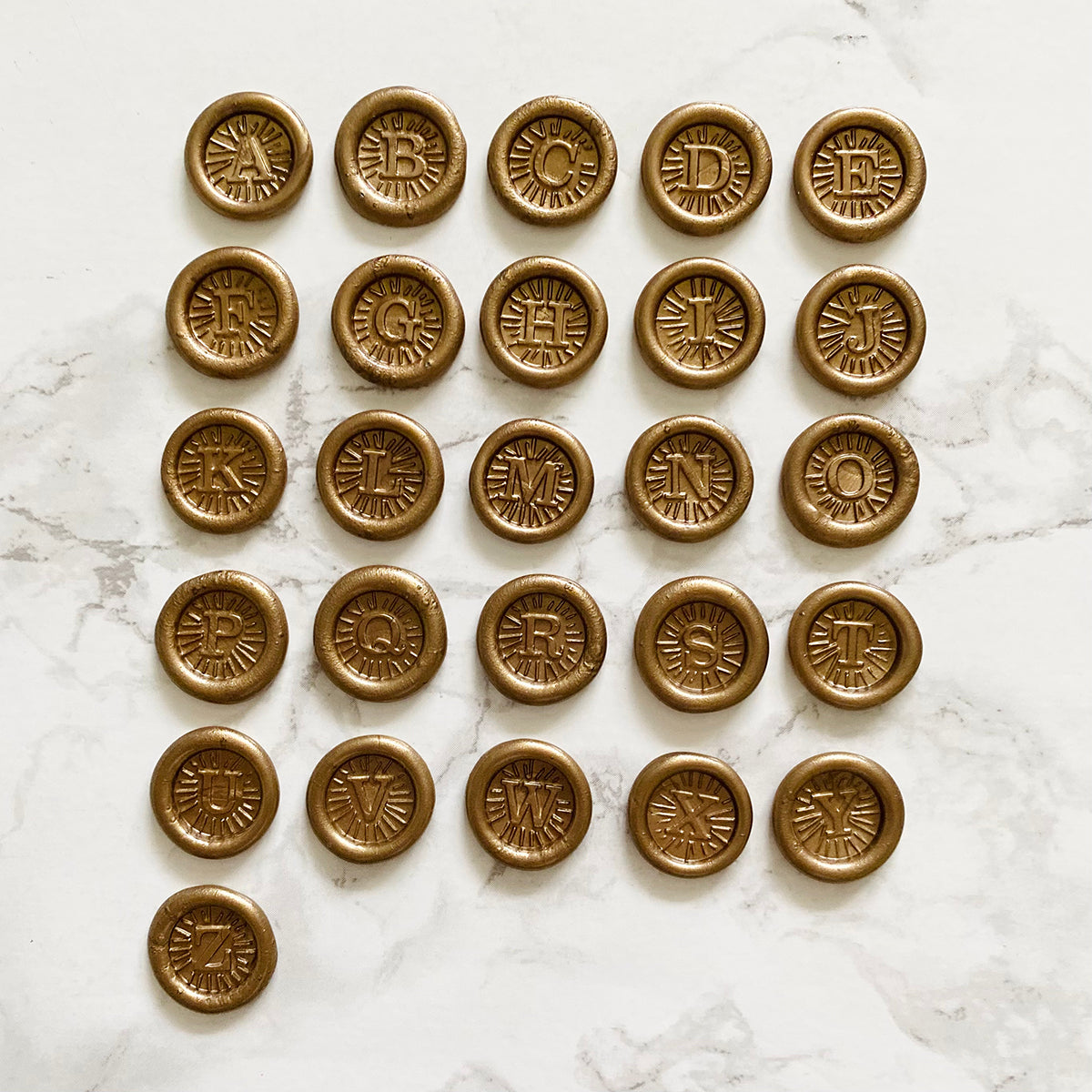 Alphabet Wax Stamp Set