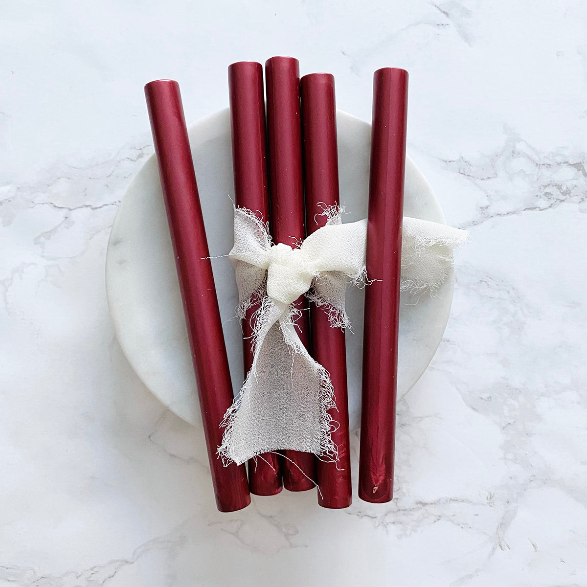 Metallic Burgundy Sealing Wax Sticks