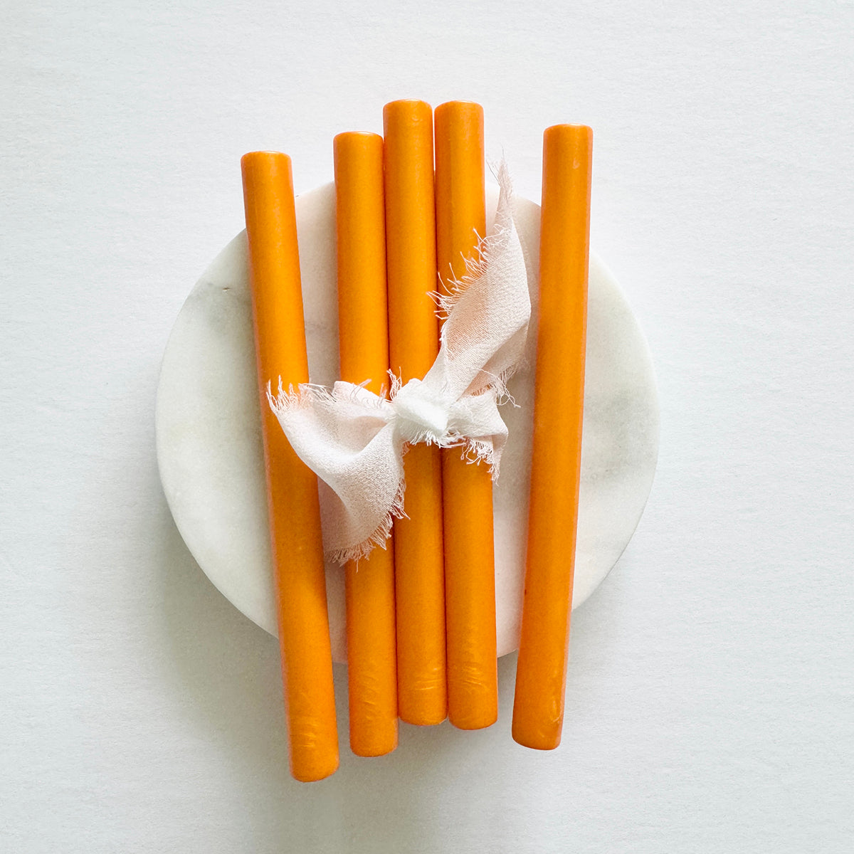 Metallic Orange Sealing Wax Sticks
