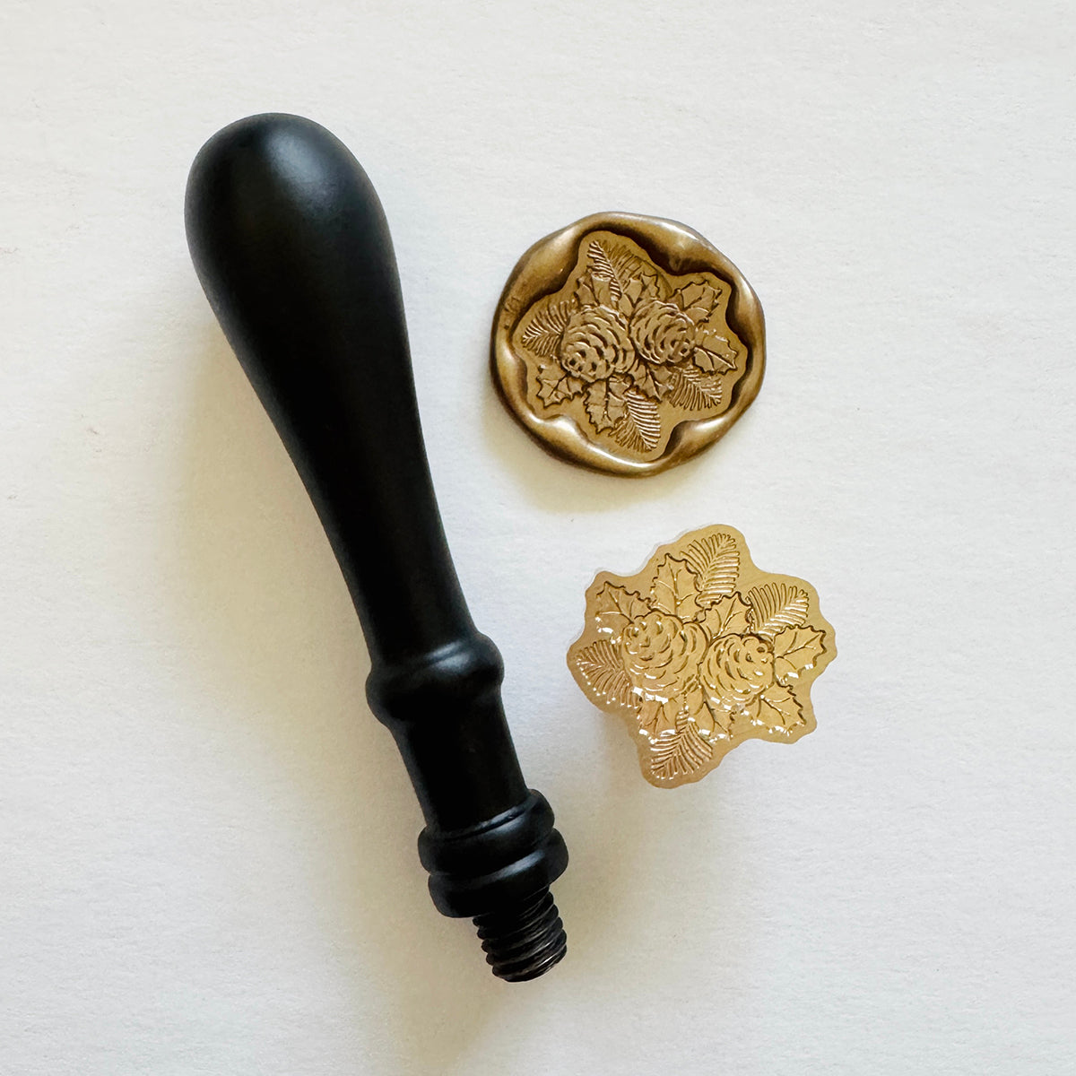 Pinecone Bouquet Wax Seal Stamp