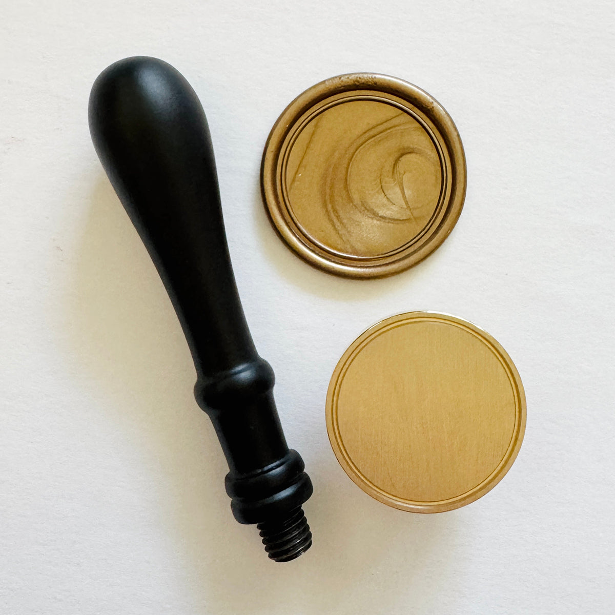 Classic Border Blank Wax Seal Stamp Set (Set of 3)