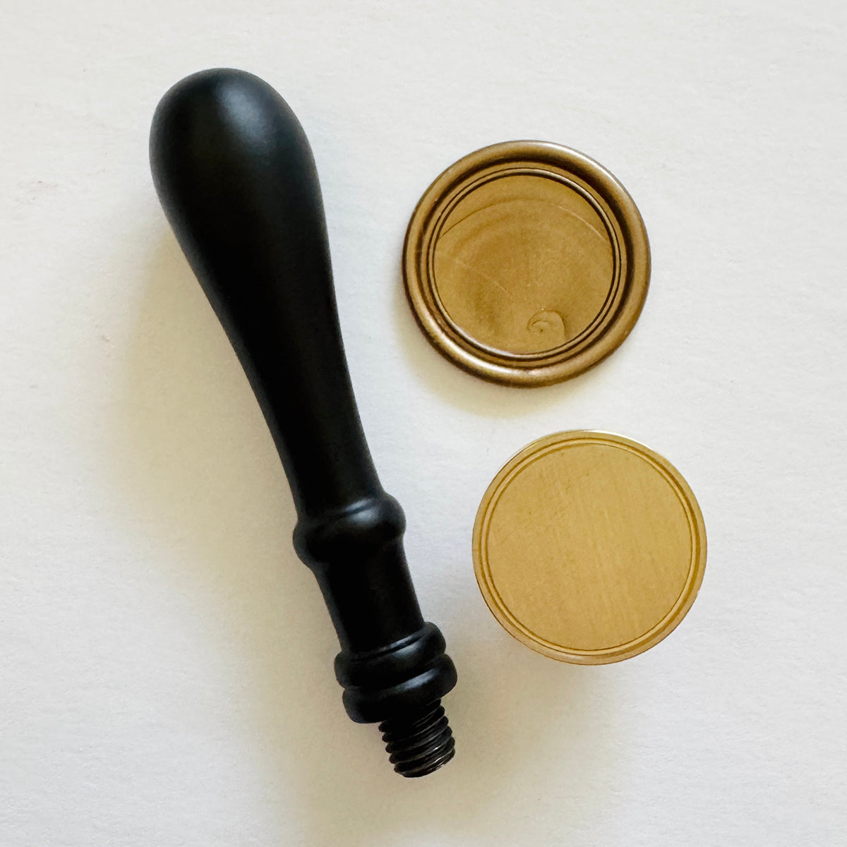 Classic Border Blank Wax Seal Stamp Set (Set of 3)