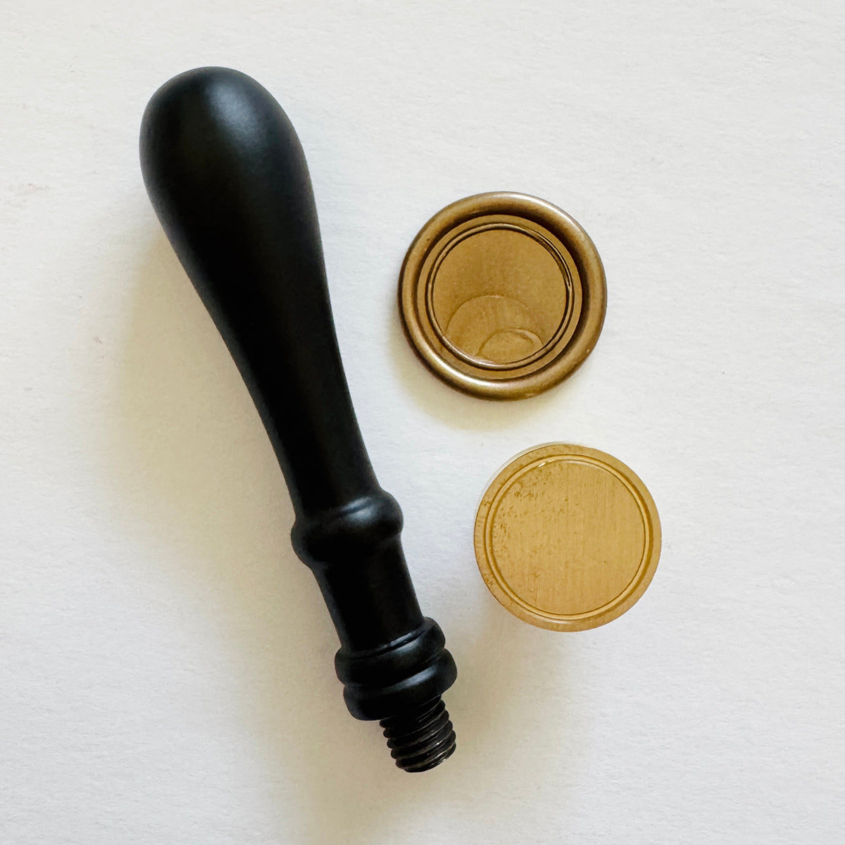 Classic Border Blank Wax Seal Stamp Set (Set of 3)