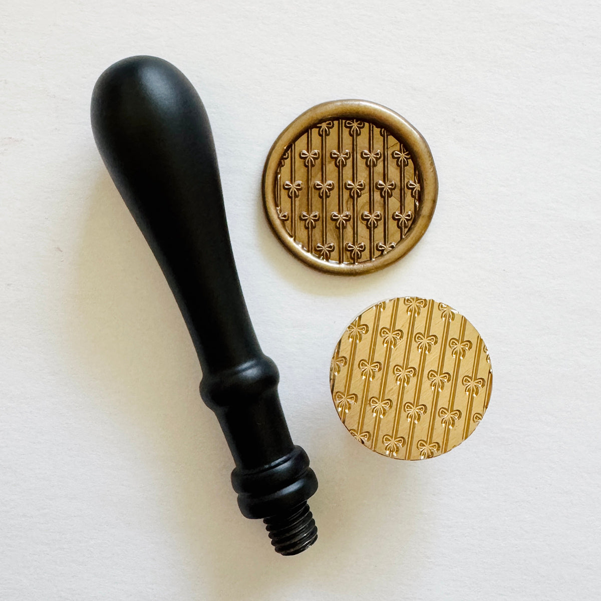 Striped Bows Wax Seal Stamp