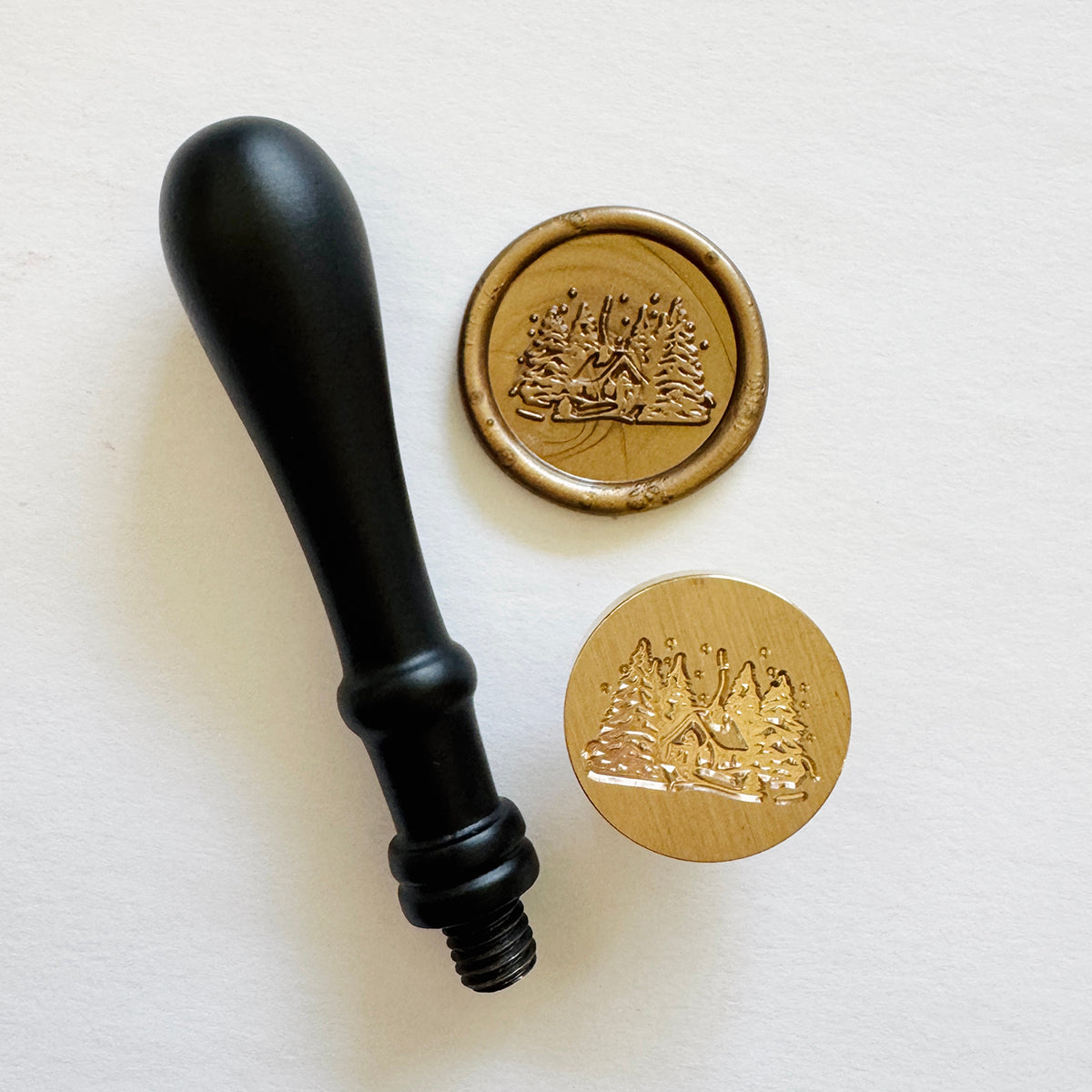 Cabin in the Pines Wax Stamp