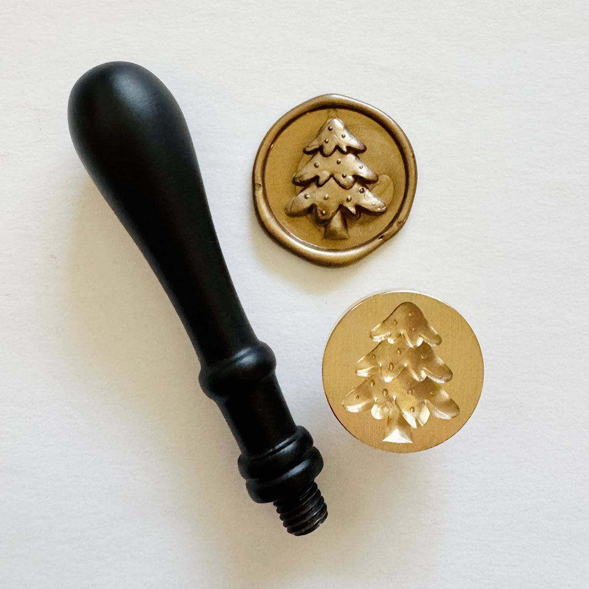 Christmas Tree Wax Stamp 3-D