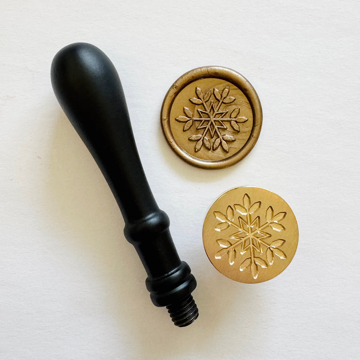 Morning Frost Snowflake Wax Stamp