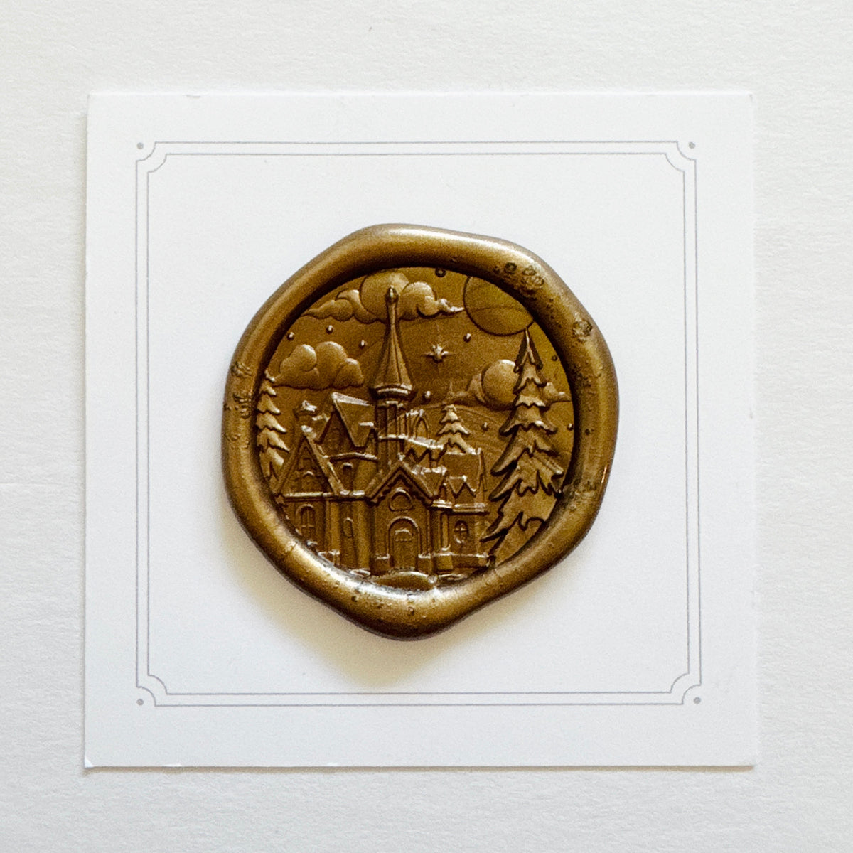 Starlit Chapel Wax Stamp 3-D
