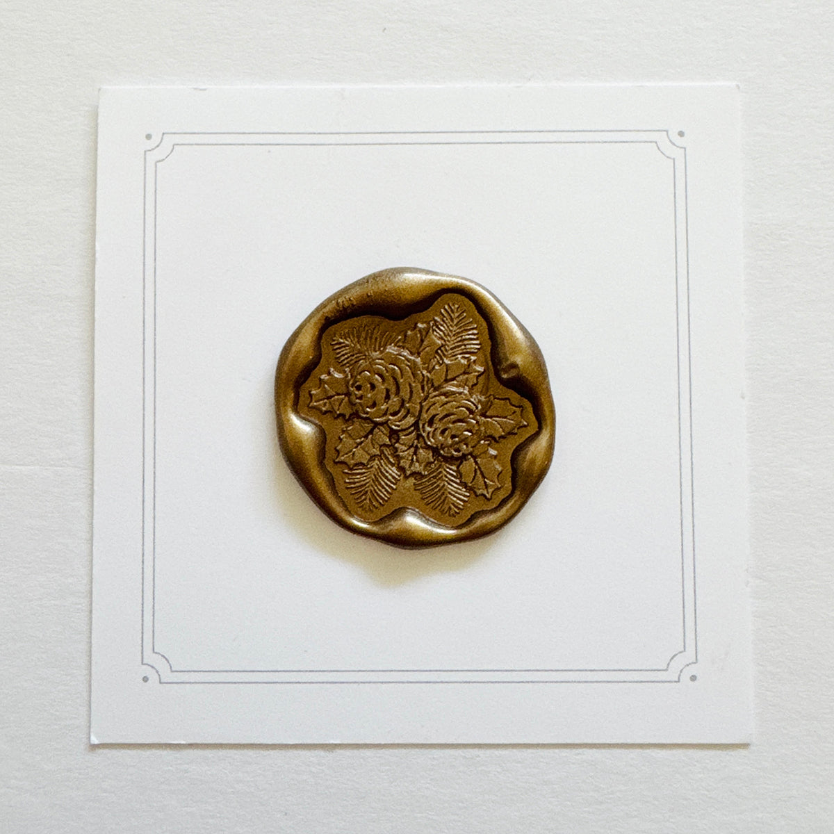 Pinecone Bouquet Wax Seal Stamp