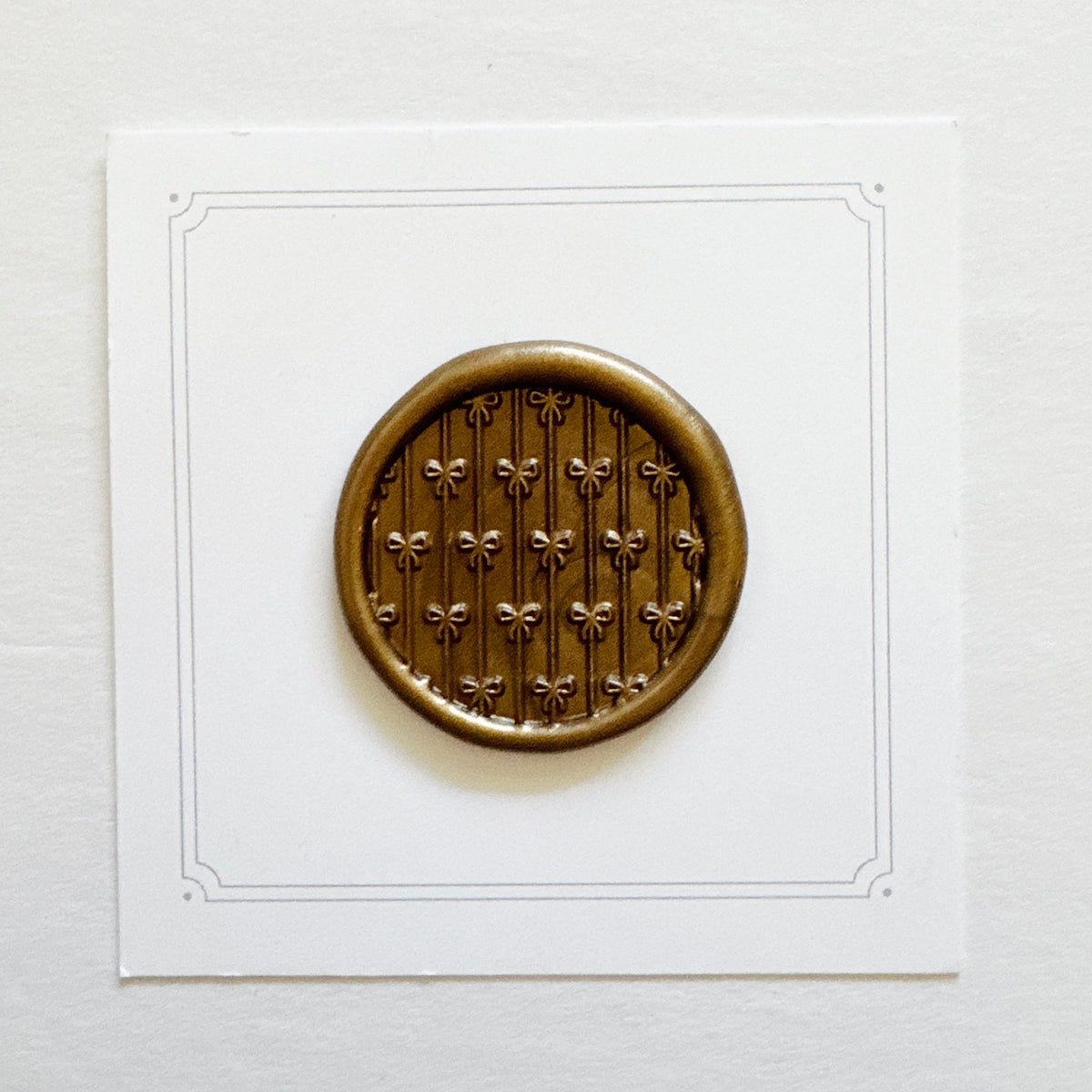 Striped Bows Wax Stamp