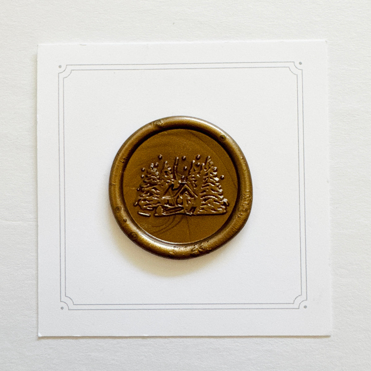 Cabin in the Pines Wax Stamp