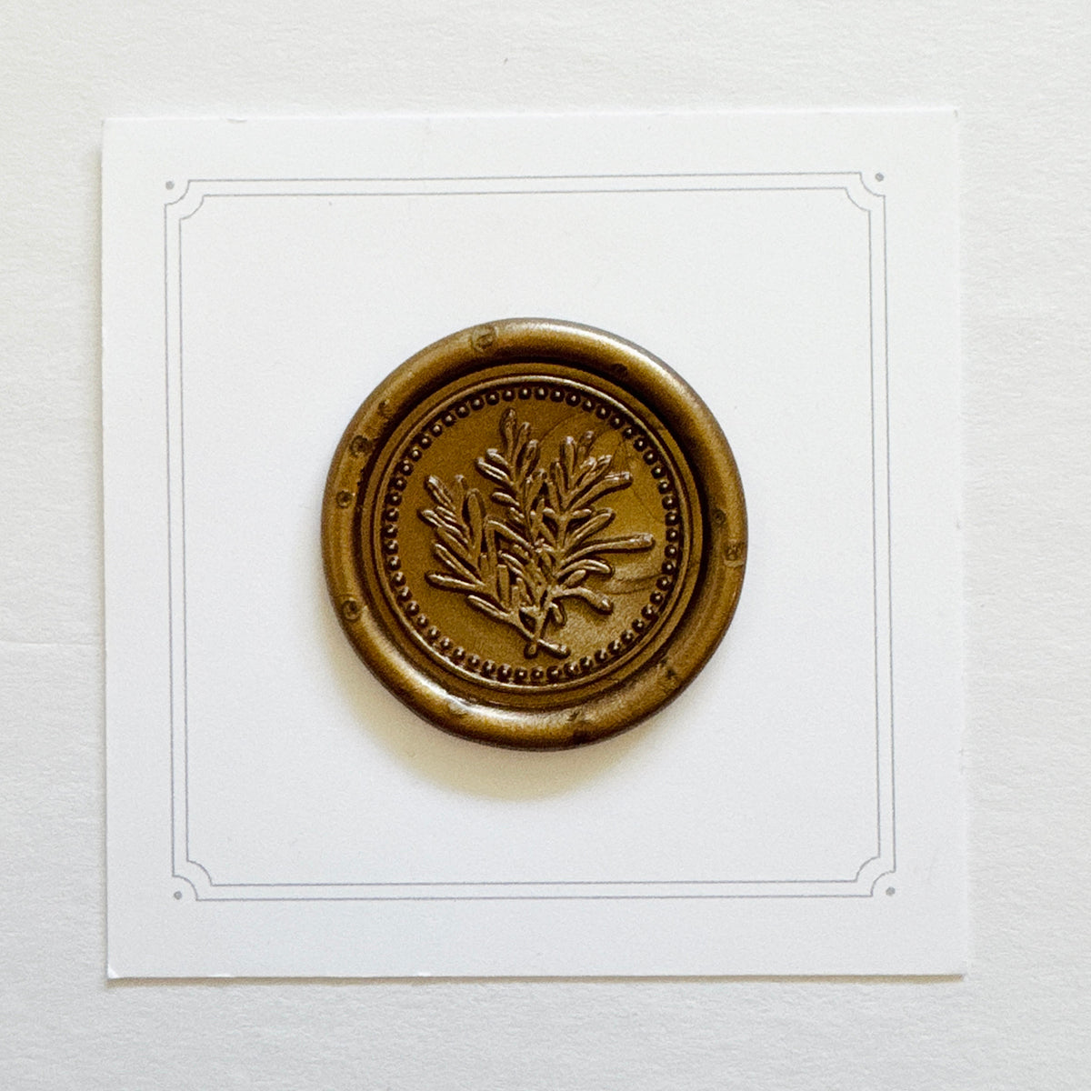Rosemary Frame Wax Stamp