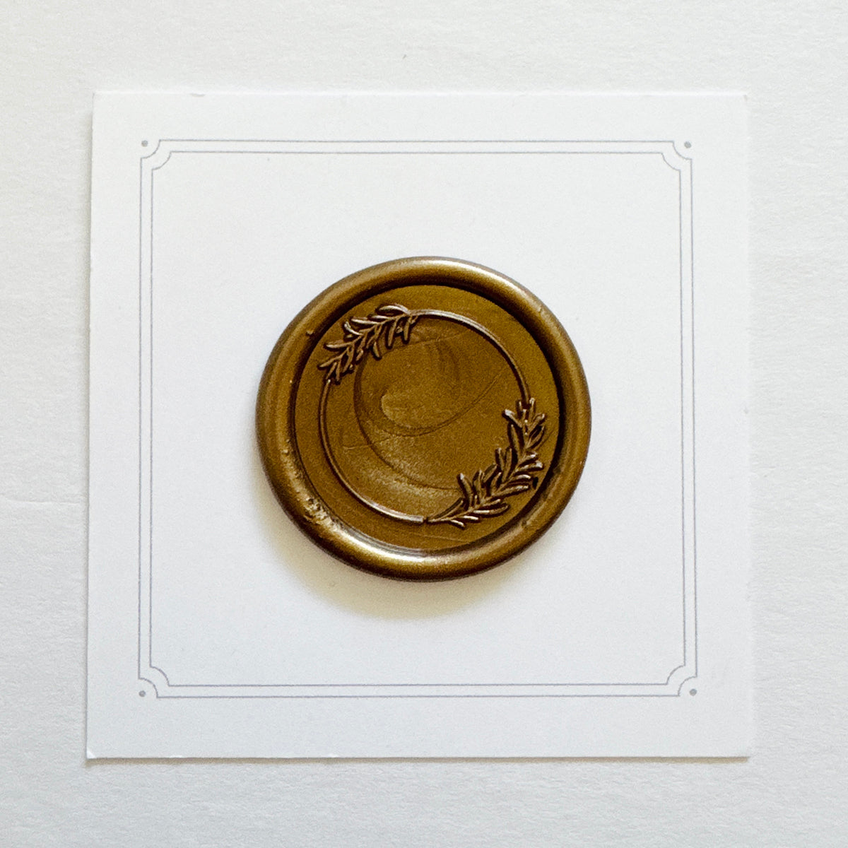 Leaf Frame Wax Stamp