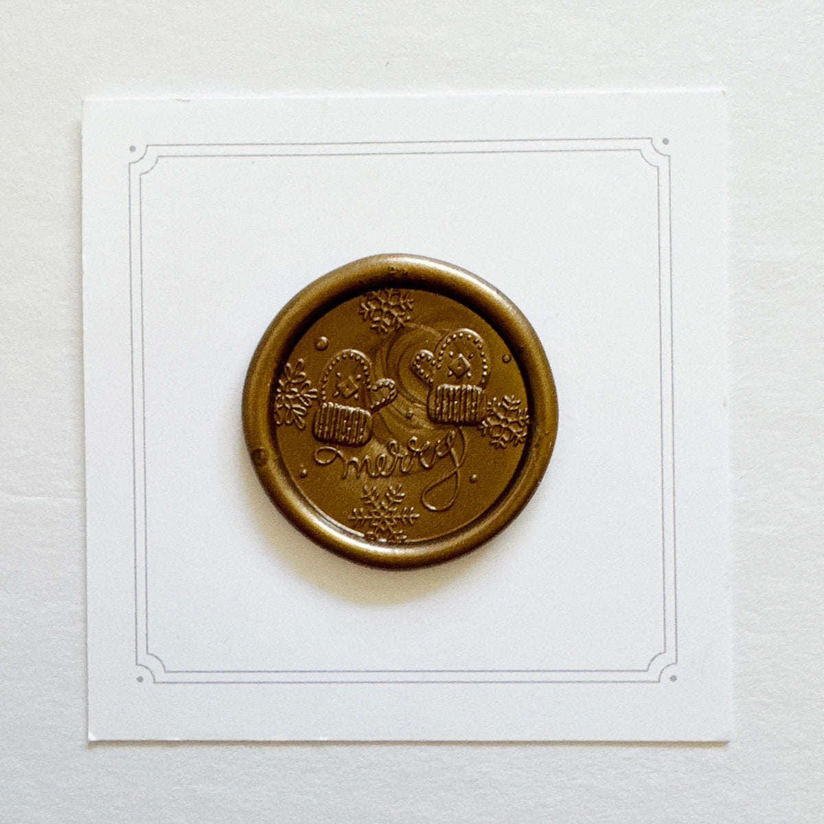 Merry Mittens Wax Stamp