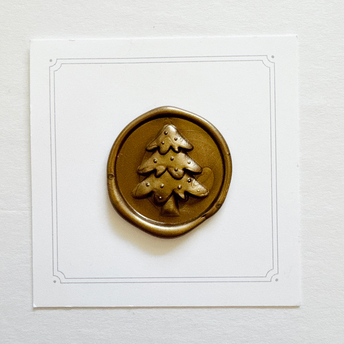 Christmas Tree Wax Stamp 3-D