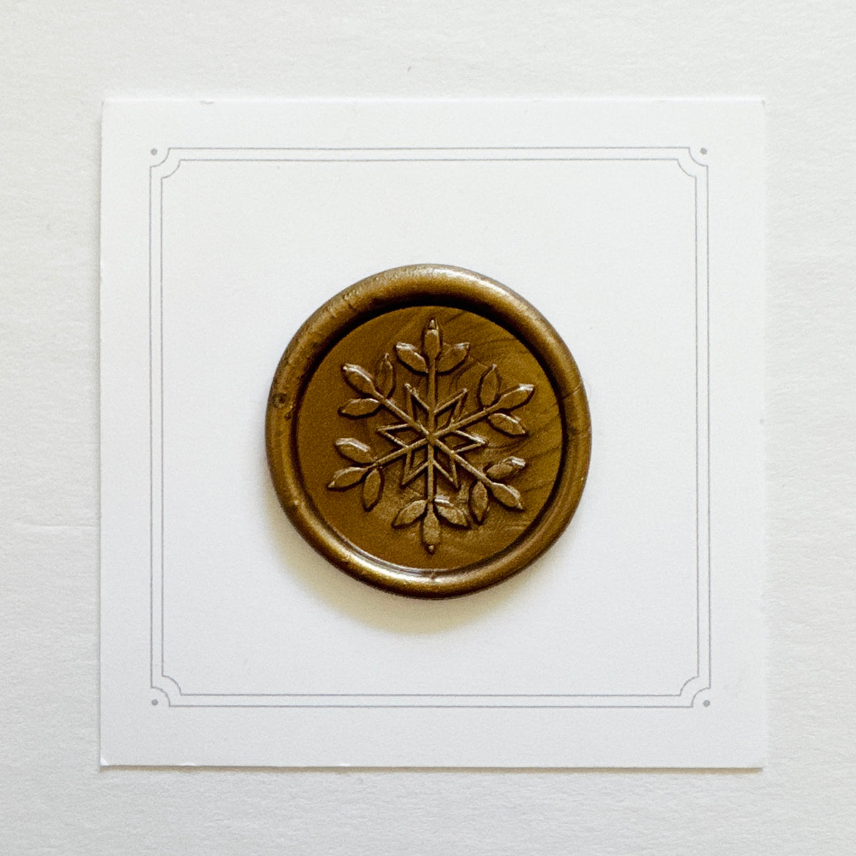 Morning Frost Snowflake Wax Stamp