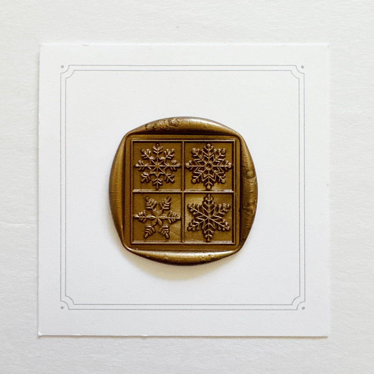 Snowflake Grid Wax Stamp