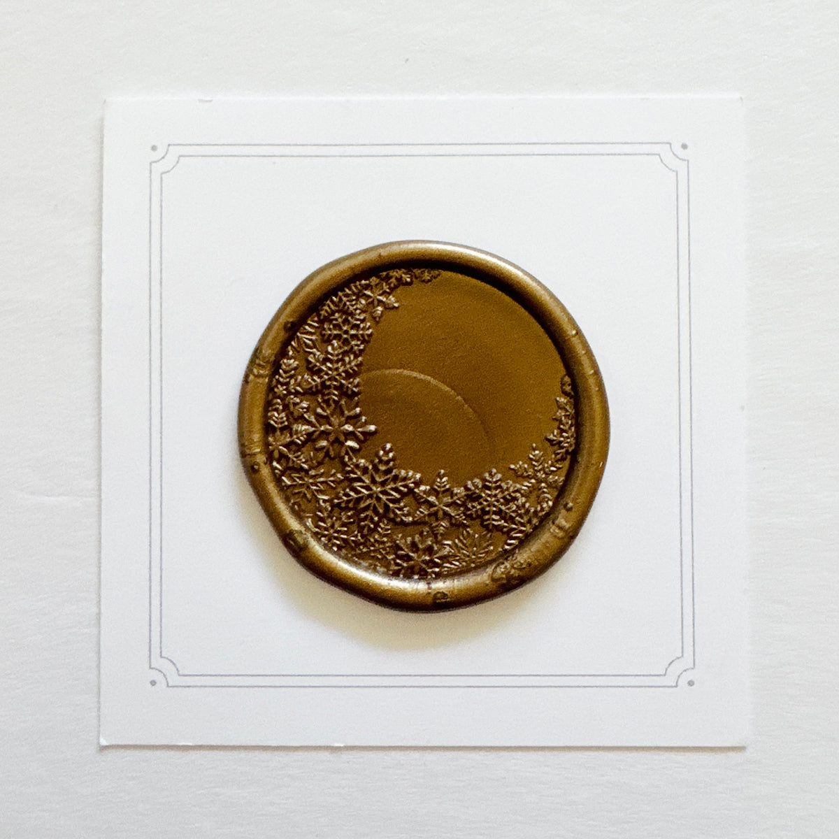 Crescent Snowflake Wax Stamp