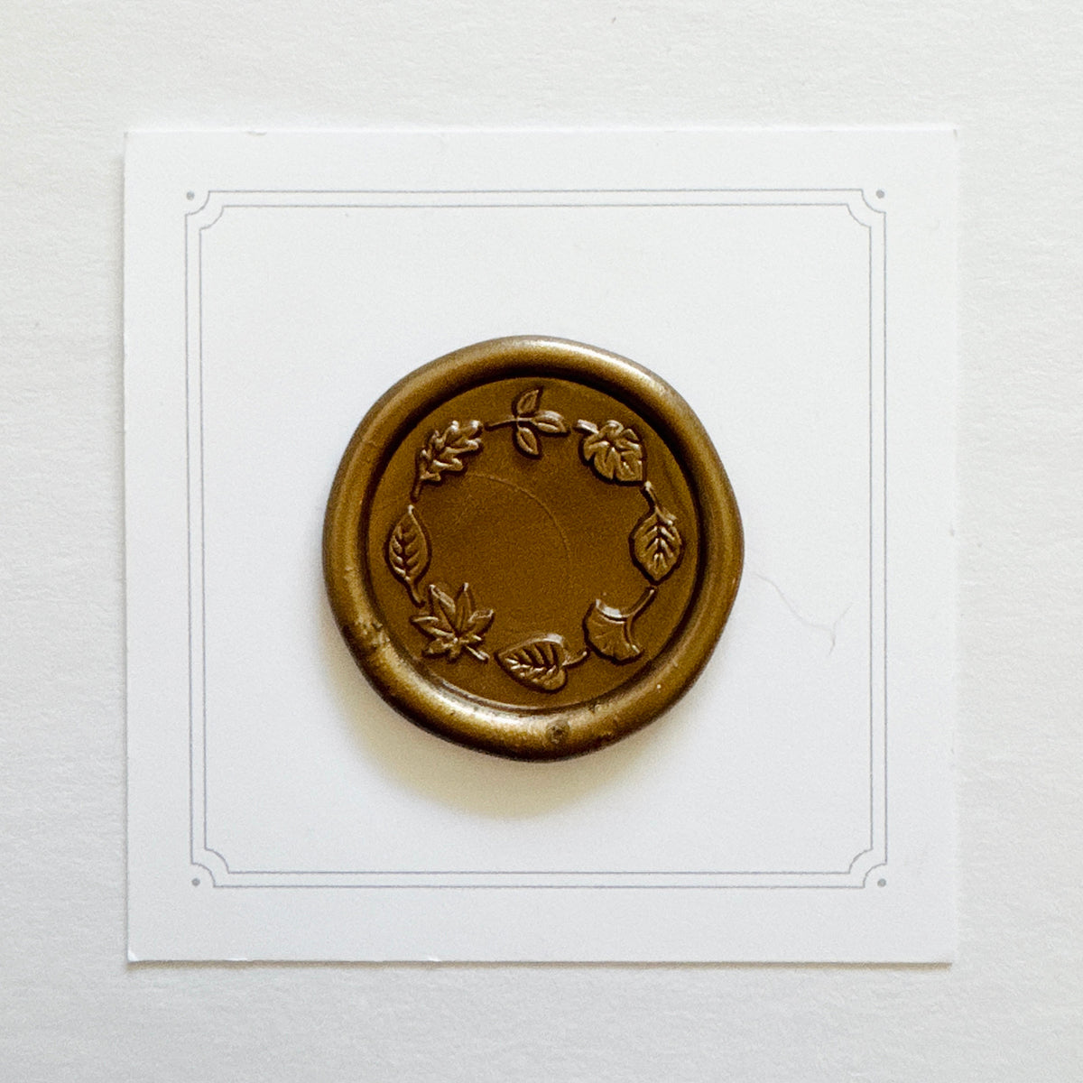 Leaf Wreath Wax Stamp