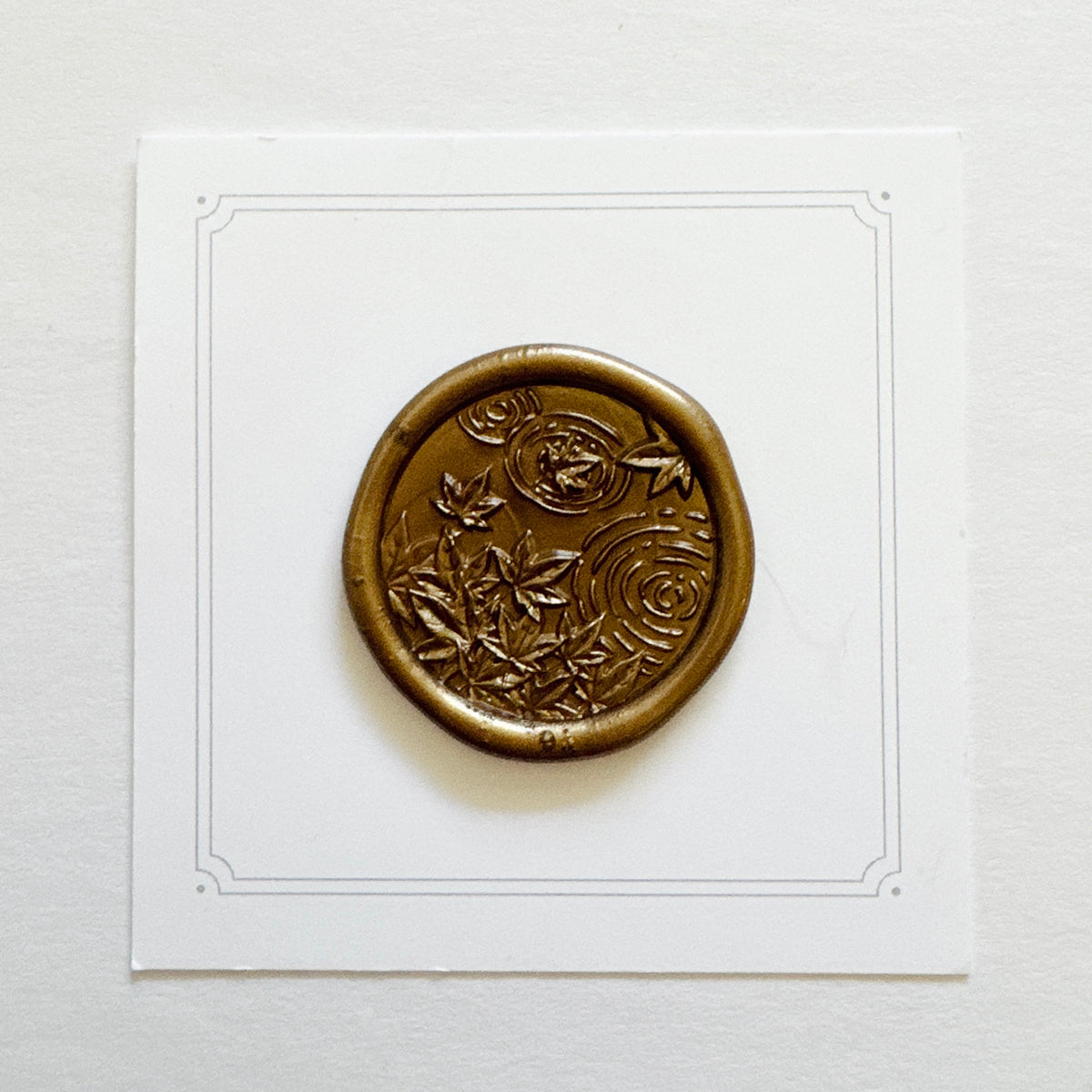 Fall Pond Wax Stamp