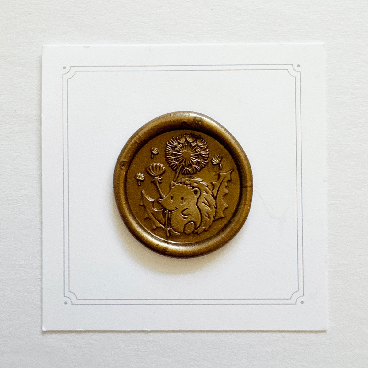 Hedgehog Wax Stamp