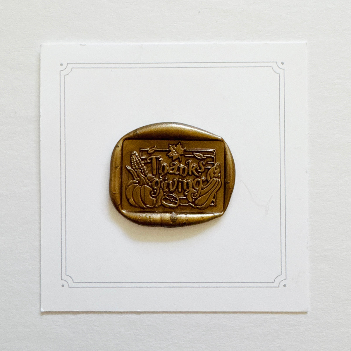 Thanksgiving Sign Wax Stamp