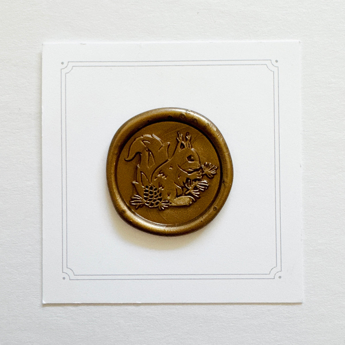 Squirrel Wax Stamp