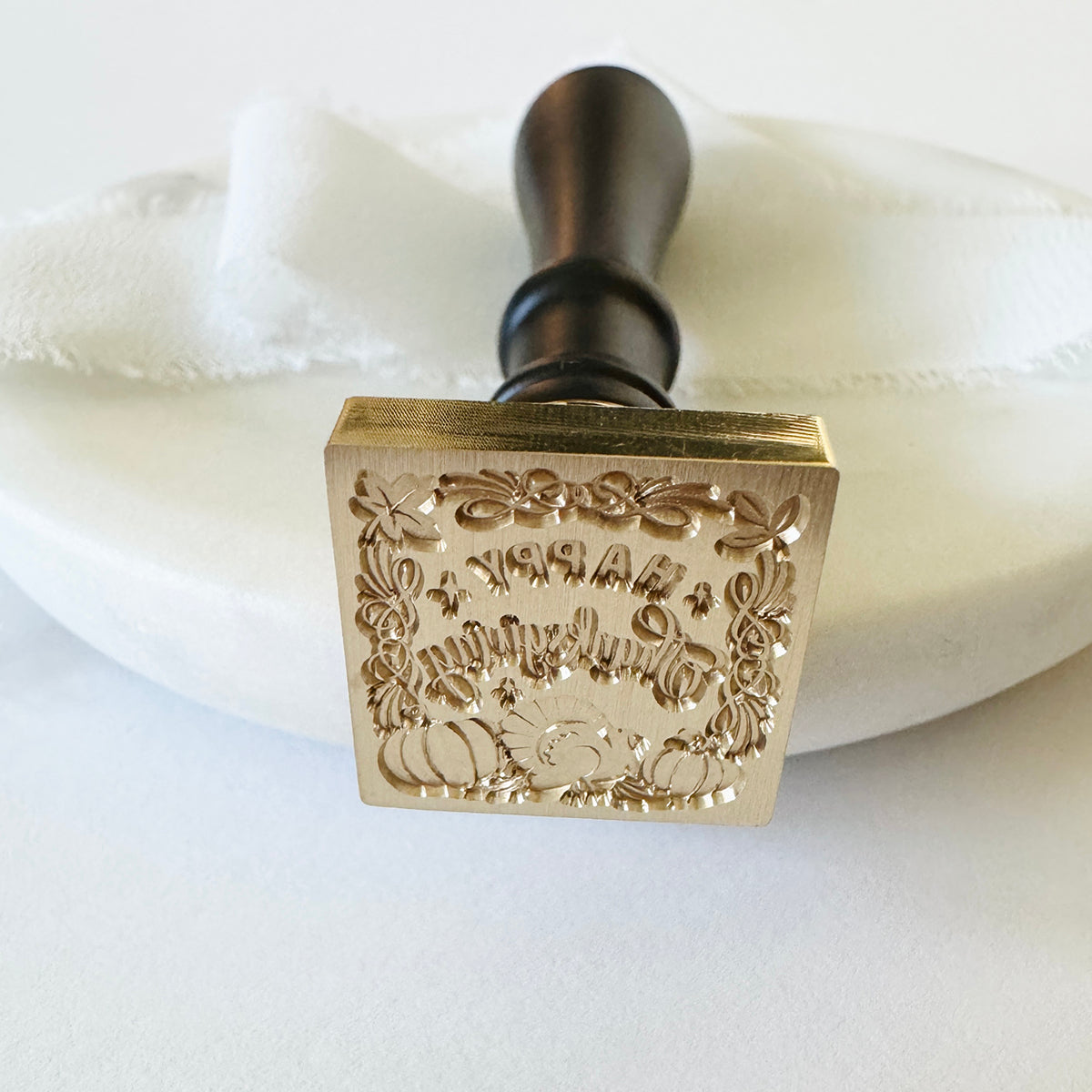Happy Thanksgiving Turkey Wax Stamp