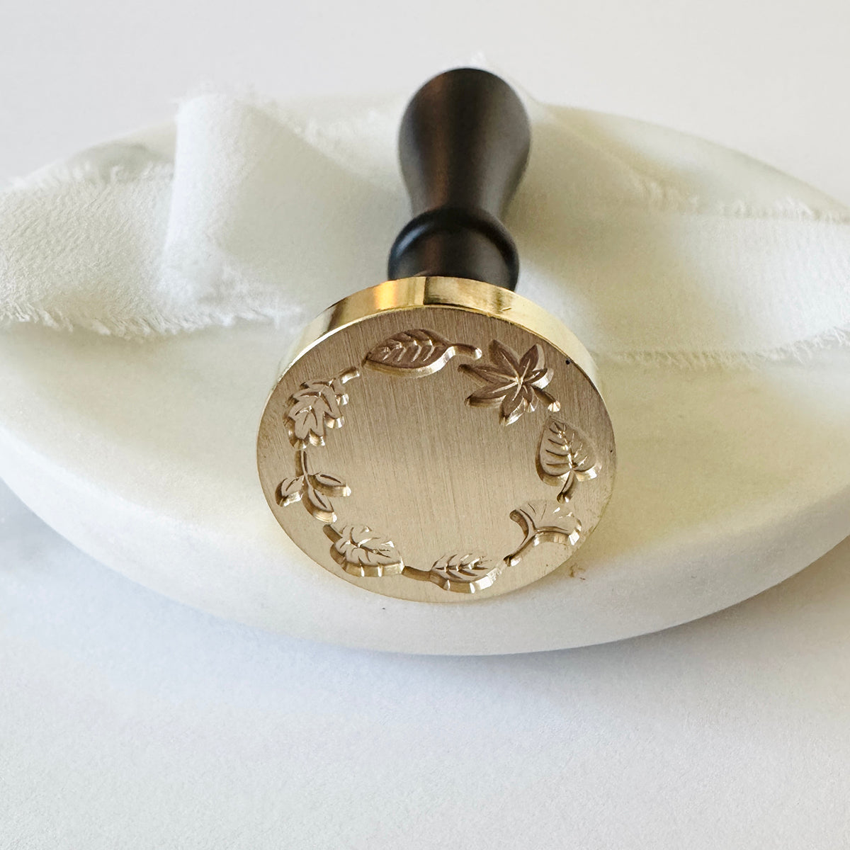 Leaf Wreath Wax Stamp