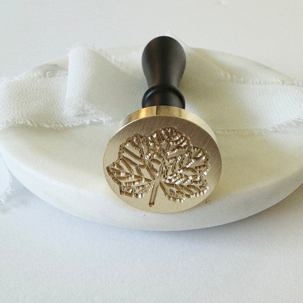 Golden Maple Leaf Wax Stamp