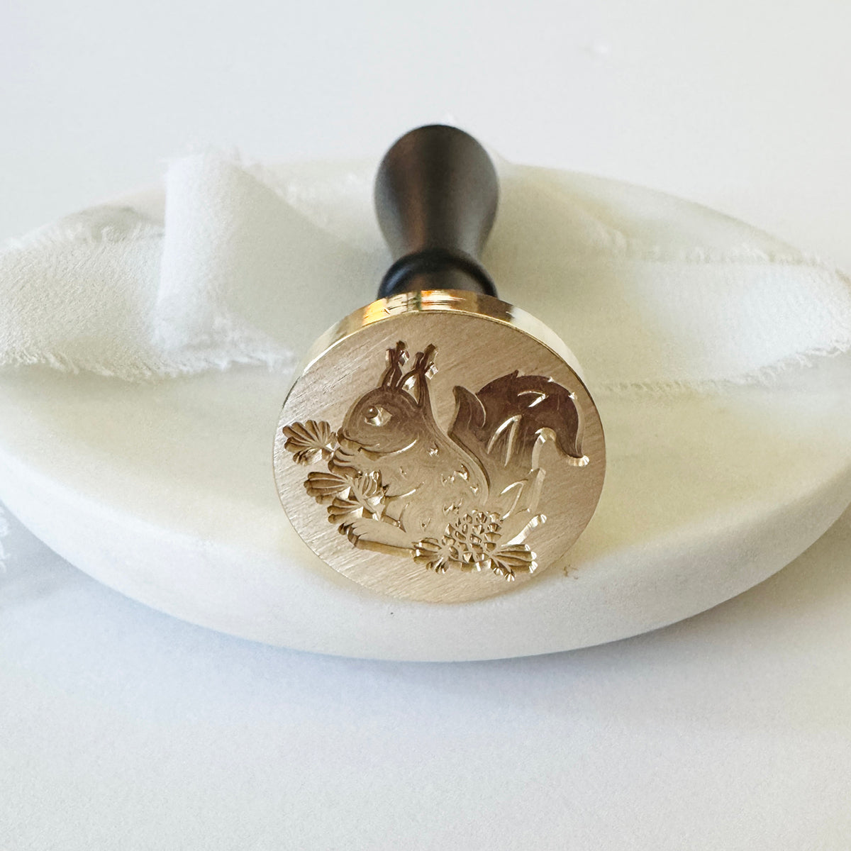 Squirrel Wax Stamp