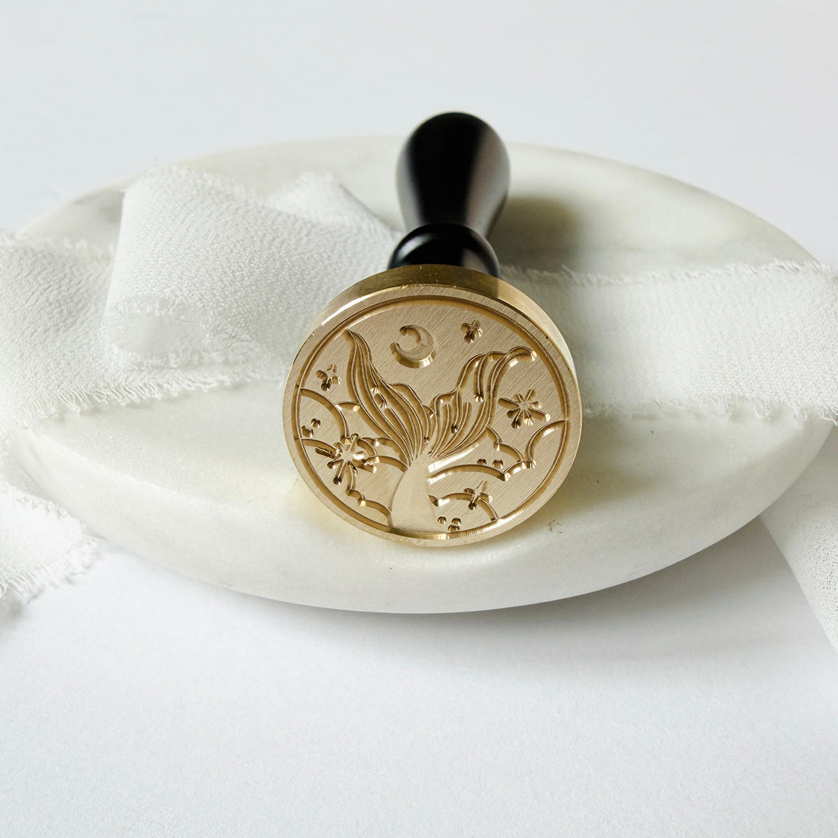 Moonlit Mermaid Tail Wax Seal Stamp