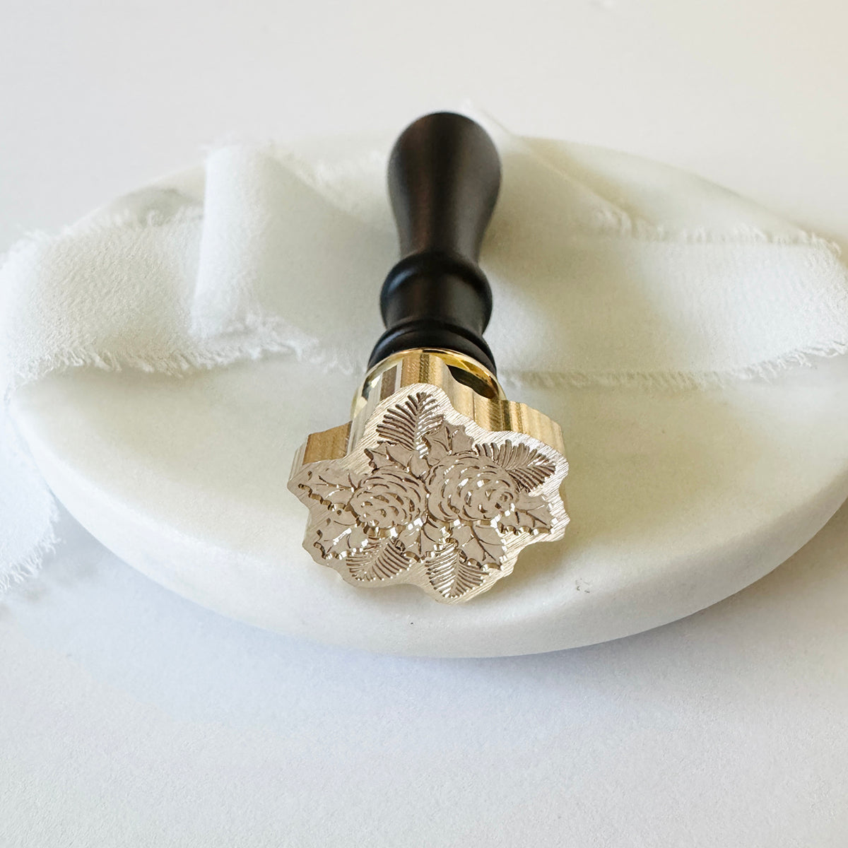 Pinecone Bouquet Wax Seal Stamp