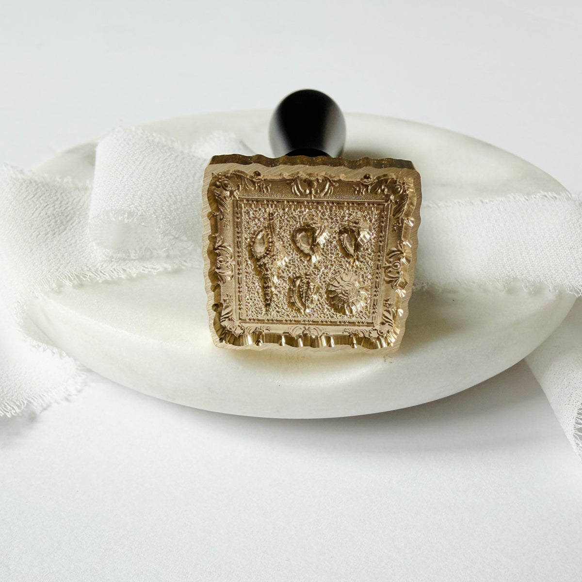 Framed Shells Wax Seal Stamp 3-D